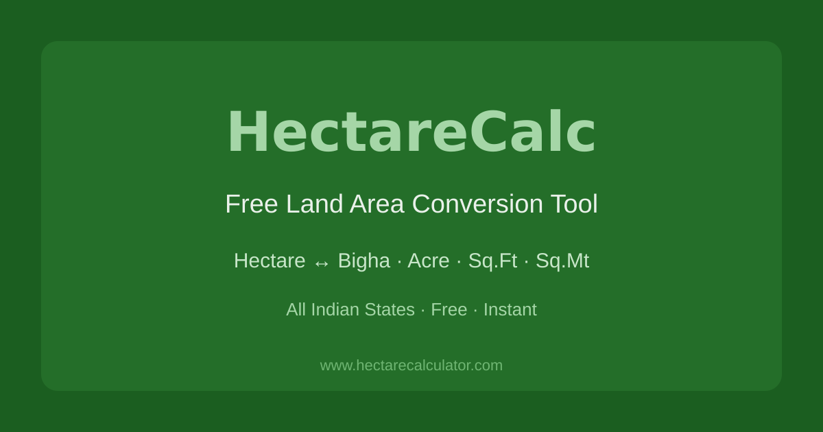 Acre to Square Feet Calculator – 43,560 Sq Ft | HectareCalculator.com